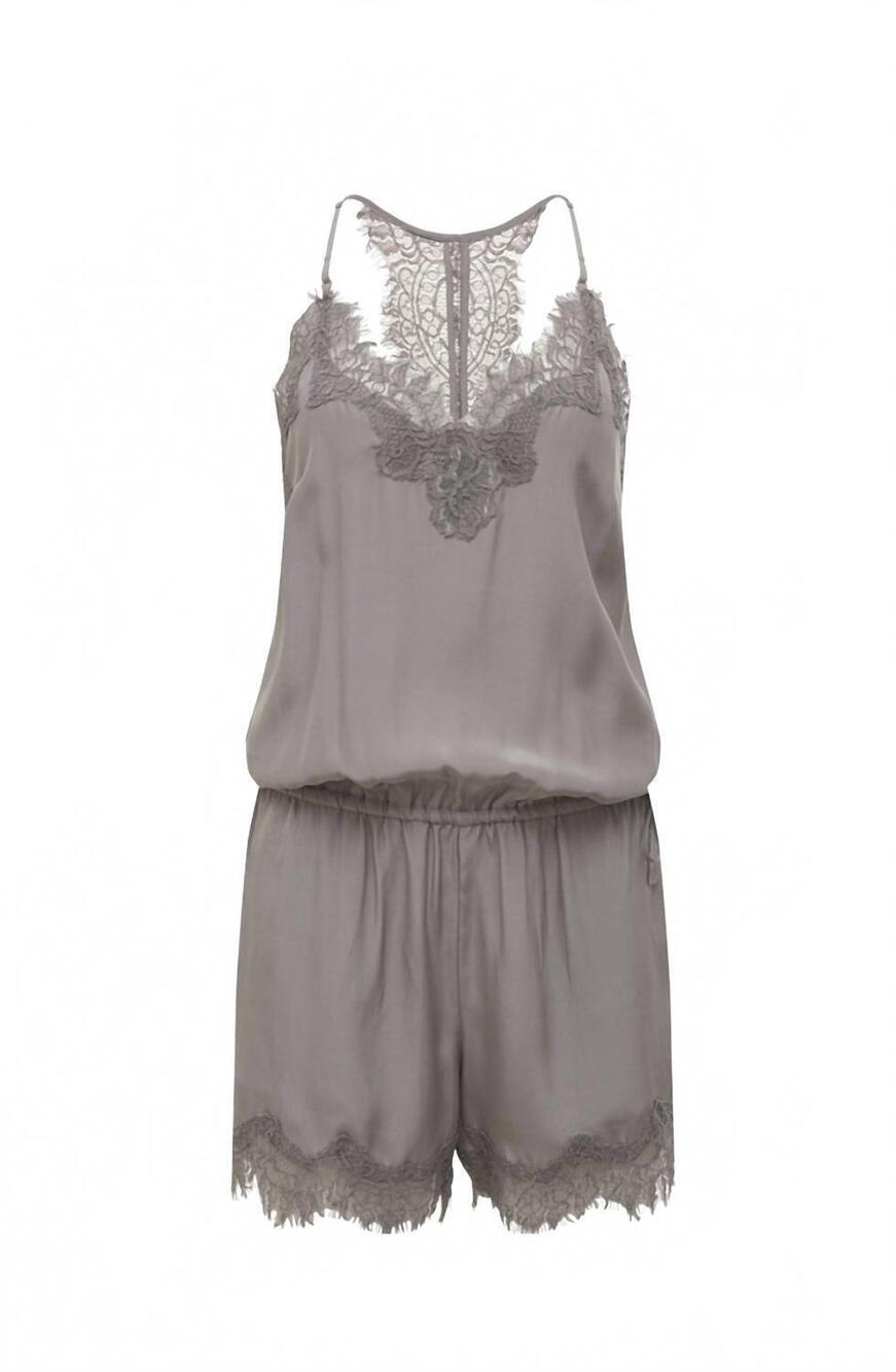 NEW GOLD HAWK women's coco romper in chateau grey